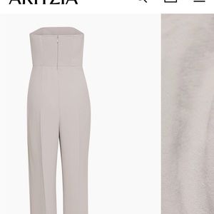 Aritzia Wilfred Endless Jumpsuit in White (light birch) Size 6